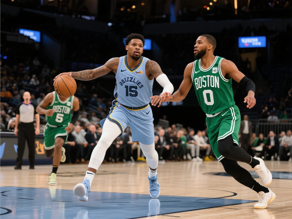 灰熊负凯尔特人勇士紧追不舍明日决战 在刚刚结束的一场NBA常规赛中,灰熊在与