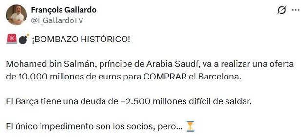 沙特王储豪掷百亿欧打造新篇章，巴萨收购在即，皇马静观其变